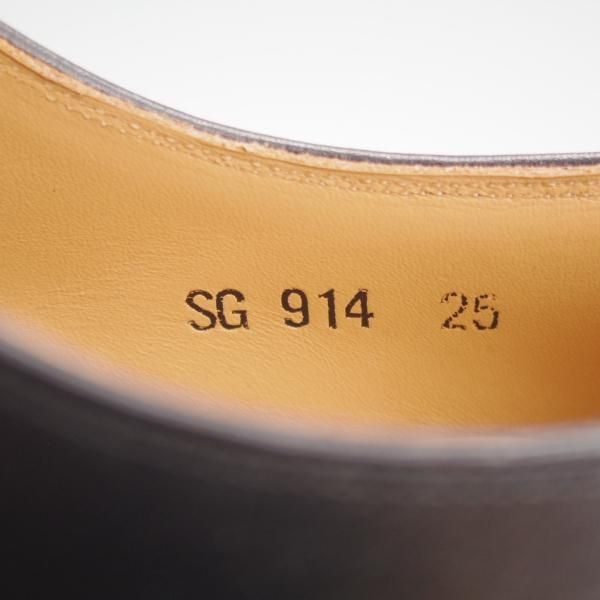 未使用★スコッチグレイン SIZE 25【有楽町限定★(独)ワインハイマー社のボックスカーフ/SG914】プレーントゥ/黒/SCOTCH GRAIN★l856