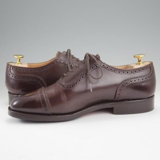 極上★トリッカーズ SIZE 6.5【定価￥104,500-★BELGRAVE/ベルグレイブ】クォーターブローグ/6143/カーフ/濃茶/メンズ/Tricker's★l858