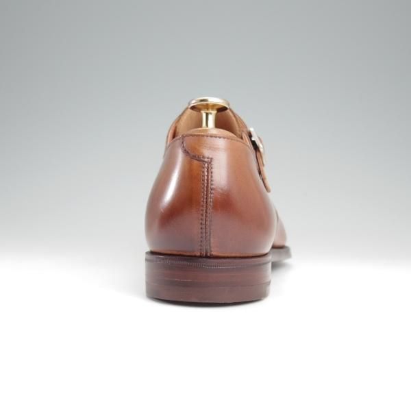 未使用★クロケット&ジョーンズ 6.5E【ハンドグレードライン★MONTPELLIER 2/ダブルモンク】373ラスト/カーフ/茶/Crockett&Jones★l859