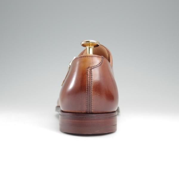未使用★クロケット&ジョーンズ 6.5E【ハンドグレードライン★MONTPELLIER 2/ダブルモンク】373ラスト/カーフ/茶/Crockett&Jones★l859