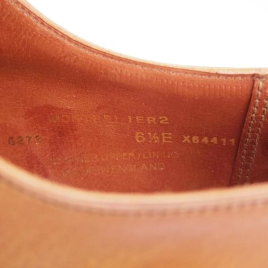 未使用★クロケット&ジョーンズ 6.5E【ハンドグレードライン★MONTPELLIER 2/ダブルモンク】373ラスト/カーフ/茶/Crockett&Jones★l859