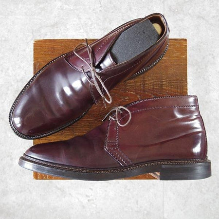極上★オールデン 9D【定価￥216,700-★コードバン仕様/1339】バリーラスト/チャッカブーツ/#8/バーガンディー/赤茶/メンズ/ALDEN★l863