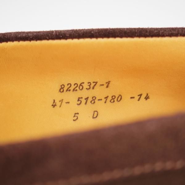 美品★J.M.ウエストン 5D【現行定価￥151,800-★180/コインローファー】41ラスト/スエード/濃茶/Weston/ウェストン★l864