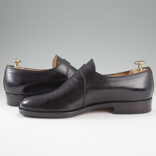 極上★(伊)タニノクリスチー SIZE 7【定価15万円以上★モンクストラップ/黒】カーフ/メンズ/TANINO CRISCI★l891