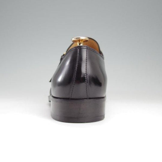 極上★(伊)タニノクリスチー SIZE 7【定価15万円以上★モンクストラップ/黒】カーフ/メンズ/TANINO CRISCI★l891