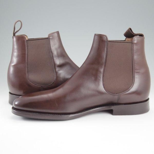 極美品★チャーチ 70F/UK7【貴重★002ラスト/サイドゴアブーツ】Runcorn/4都市ロゴ/カーフ/濃茶/メンズ/Church's★l892