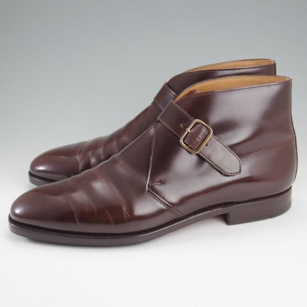 ★クロケット&ジョーンズ UK8.5/US9D【貴重★ブルックスブラザーズ別注/Peal&co】モンクストラップ/ブーツ/濃茶/Crockett&Jones★l895