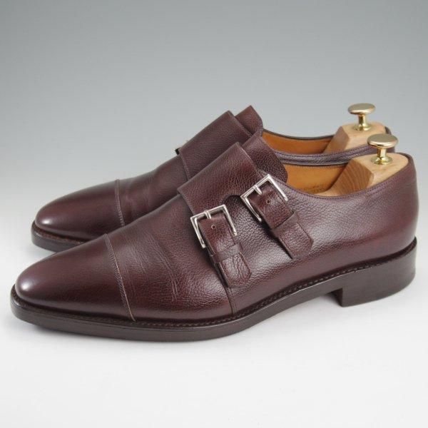 ★ジョンロブ 8.5EE【貴重★(水牛)バッファローレザー/DERWENT/8000ラスト】ダブルモンク/濃茶/JOHN LOBB★l896