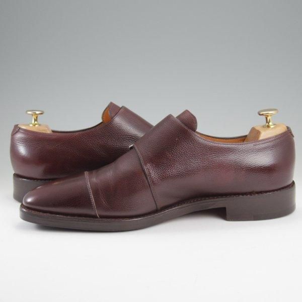 ★ジョンロブ 8.5EE【貴重★(水牛)バッファローレザー/DERWENT/8000ラスト】ダブルモンク/濃茶/JOHN LOBB★l896