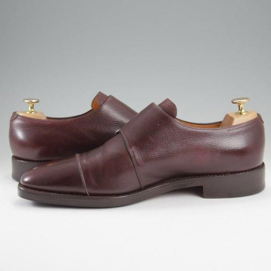 ★ジョンロブ 8.5EE【貴重★(水牛)バッファローレザー/DERWENT/8000ラスト】ダブルモンク/濃茶/JOHN LOBB★l896