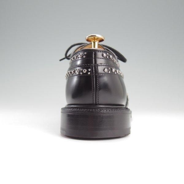 未使用★チャーチ 60F/UK6【現行定価20万円以上★GRAFTON MET/グラフトン/スタッズ】173ラスト/フルブローグ/黒/メンズ/Church's★l902