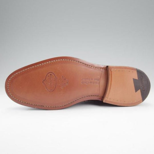 未使用★チャーチ 60F/UK6【現行定価20万円以上★GRAFTON MET/グラフトン/スタッズ】173ラスト/フルブローグ/黒/メンズ/Church's★l902