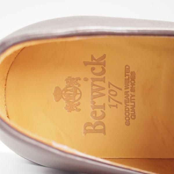 未使用★(スペイン製)Berwick/バーウィック SIZE 7【ダイナイトソール★ホーウィン社/クロムエクセルレザー】3680/プレーントゥ/濃茶★l903