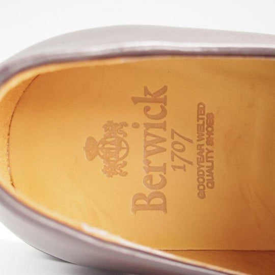 未使用★(スペイン製)Berwick/バーウィック SIZE 7【ダイナイトソール★ホーウィン社/クロムエクセルレザー】3680/プレーントゥ/濃茶★l903