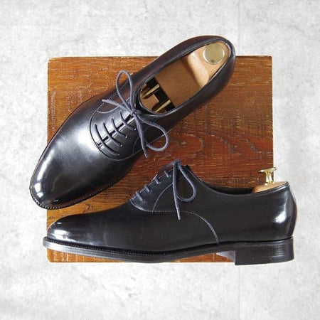 極美品★ジョンロブ 6E【現行定価30万円程度★プレステージライン/GARNIER/ガルニエ】8695ラスト/プレーントゥ/黒/JOHN LOBB★l907