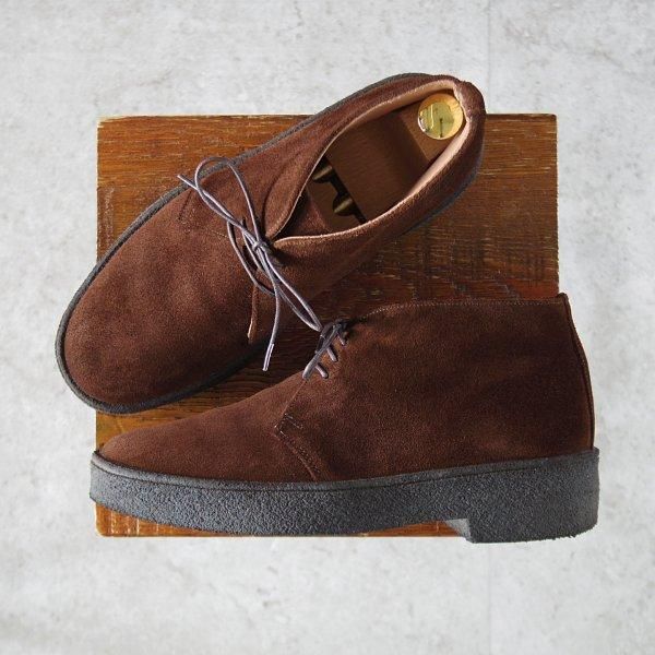 美品★トリッカーズ SIZE 6【★チャッカブーツ/5265/マッドガード】スエード/濃茶/メンズ/Tricker's★l909