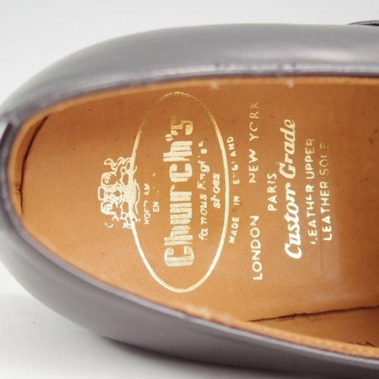 ほぼ未使用★チャーチ 75F/UK7.5【現行定価￥181,500-★旧チャーチ/73ラスト/ブックバインダーカーフ】Westbury/3都市/黒/Church's★l910