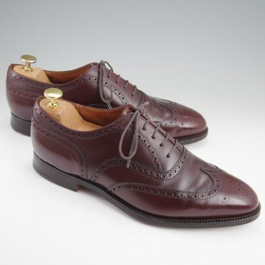 ★チャーチ 80F/UK8【旧チャーチ★3都市ロゴ/84ラスト/アパルーサカーフ】フルブローグ/濃茶/メンズ/Church's★l912