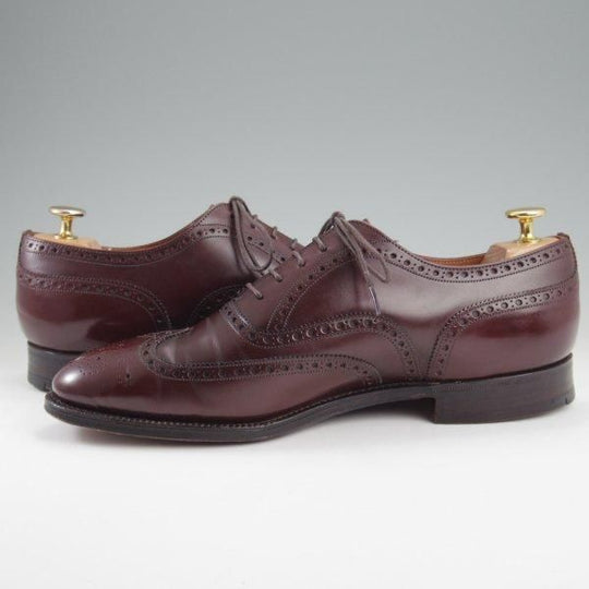 ★チャーチ 80F/UK8【旧チャーチ★3都市ロゴ/84ラスト/アパルーサカーフ】フルブローグ/濃茶/メンズ/Church's★l912