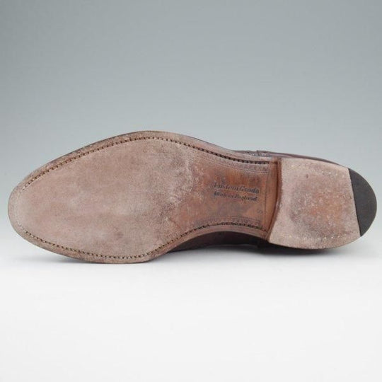 ★チャーチ 80F/UK8【旧チャーチ★3都市ロゴ/84ラスト/アパルーサカーフ】フルブローグ/濃茶/メンズ/Church's★l912