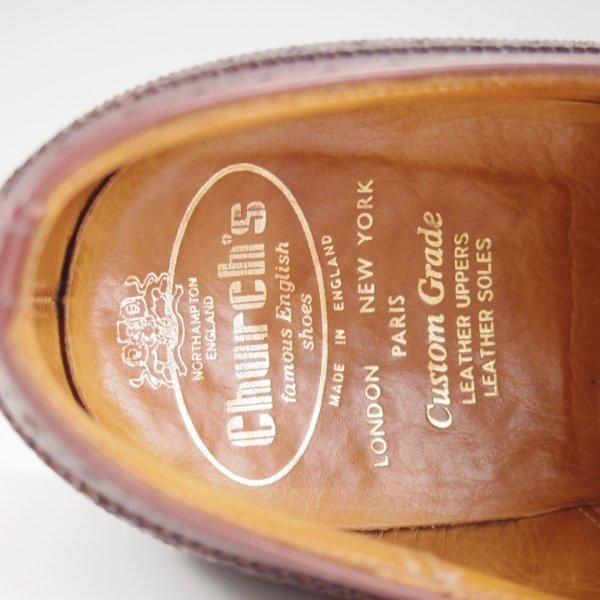 ★チャーチ 80F/UK8【旧チャーチ★3都市ロゴ/84ラスト/アパルーサカーフ】フルブローグ/濃茶/メンズ/Church's★l912
