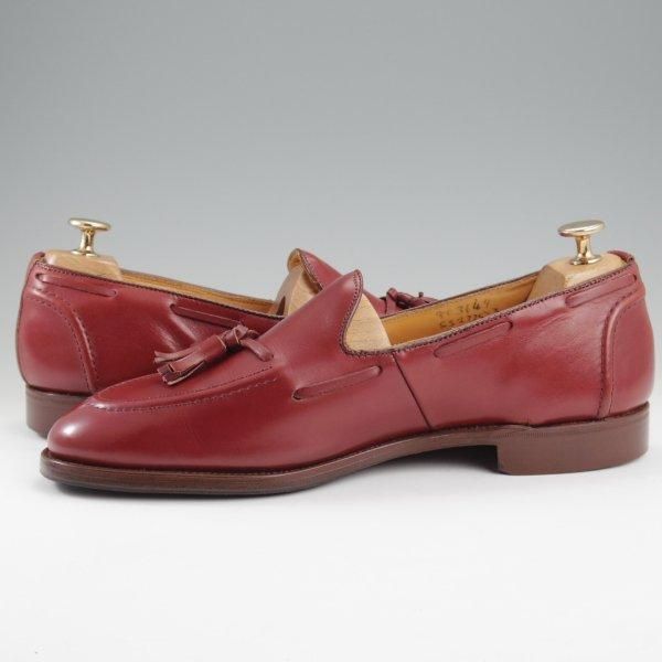 ★トリッカーズ SIZE 9【貴重★80万番台(90's初頭)/タッセルローファー】カーフ/赤茶/メンズ/Tricker's★l913