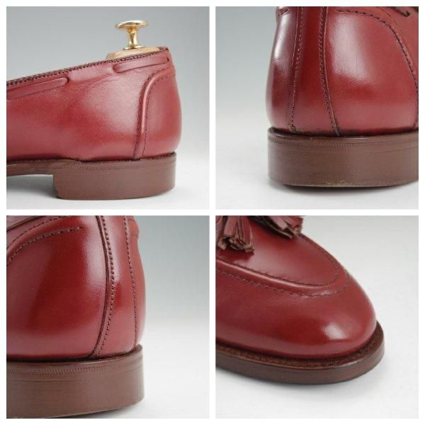 ★トリッカーズ SIZE 9【貴重★80万番台(90's初頭)/タッセルローファー】カーフ/赤茶/メンズ/Tricker's★l913