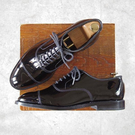 未使用★(米)アレンエドモンズ 7E【★パークアベニュー/Park Avenue】ストレートチップ/パテントレザー/黒/ALLEN EDMONDS★l914