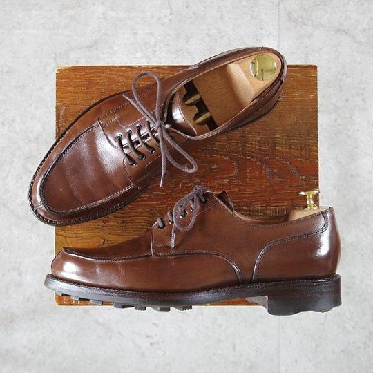 極上★クロケット&ジョーンズ 6E【リッジウェイソール仕様★WEXFORD/ウェクスフォード】371ラスト/Uチップ/濃茶/Crockett&Jones★l915