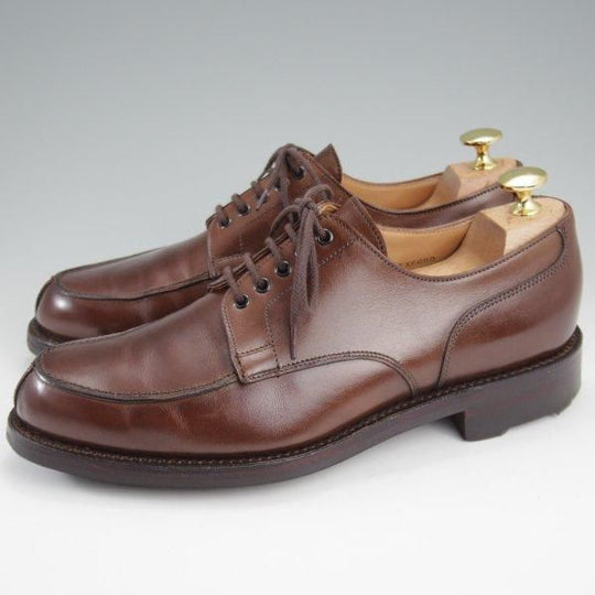 極上★クロケット&ジョーンズ 6E【リッジウェイソール仕様★WEXFORD/ウェクスフォード】371ラスト/Uチップ/濃茶/Crockett&Jones★l915