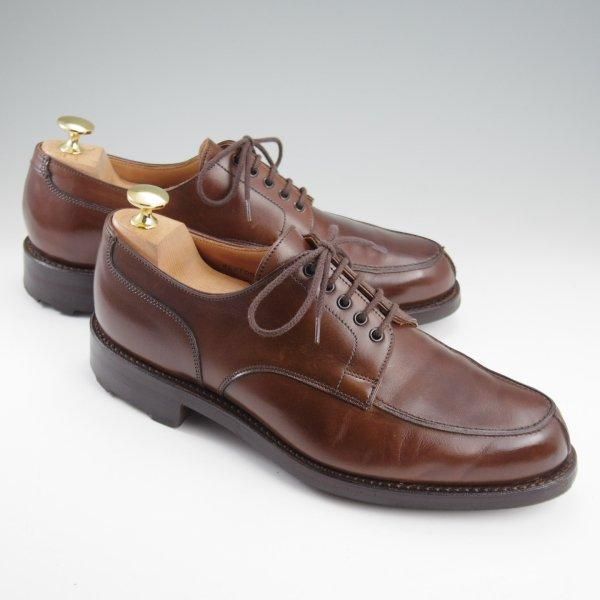 極上★クロケット&ジョーンズ 6E【リッジウェイソール仕様★WEXFORD/ウェクスフォード】371ラスト/Uチップ/濃茶/Crockett&Jones★l915