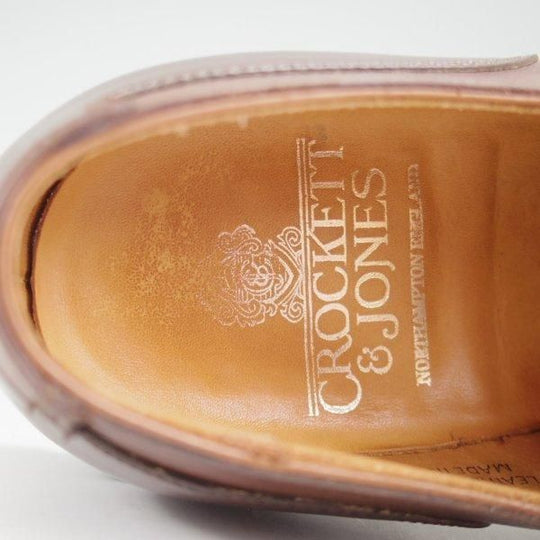 極上★クロケット&ジョーンズ 6E【リッジウェイソール仕様★WEXFORD/ウェクスフォード】371ラスト/Uチップ/濃茶/Crockett&Jones★l915