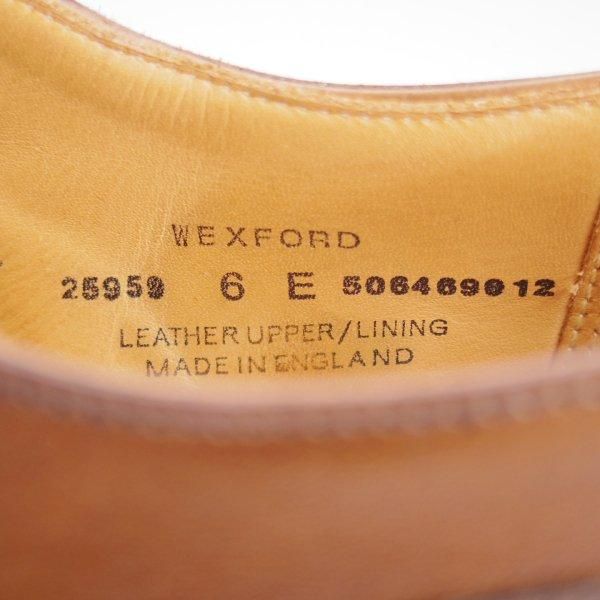 極上★クロケット&ジョーンズ 6E【リッジウェイソール仕様★WEXFORD/ウェクスフォード】371ラスト/Uチップ/濃茶/Crockett&Jones★l915