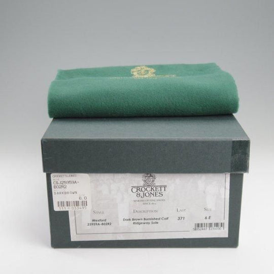 極上★クロケット&ジョーンズ 6E【リッジウェイソール仕様★WEXFORD/ウェクスフォード】371ラスト/Uチップ/濃茶/Crockett&Jones★l915