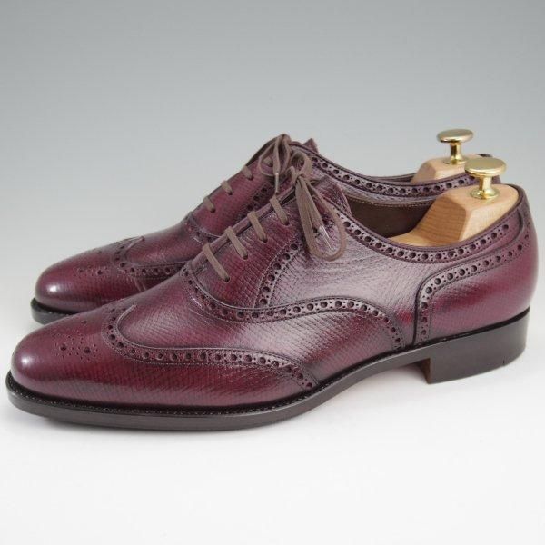 美品★(台東区)ジョーワークス SIZE 7.5【注文価格￥114,400〜★(米)ホーウィン社のハッチグレイン/純正ツリー付】赤茶/JOE WORKS★l917