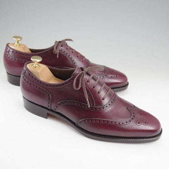 美品★(台東区)ジョーワークス SIZE 7.5【注文価格￥114,400〜★(米)ホーウィン社のハッチグレイン/純正ツリー付】赤茶/JOE WORKS★l917