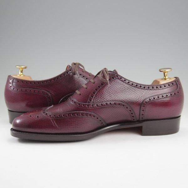 美品★(台東区)ジョーワークス SIZE 7.5【注文価格￥114,400〜★(米)ホーウィン社のハッチグレイン/純正ツリー付】赤茶/JOE WORKS★l917