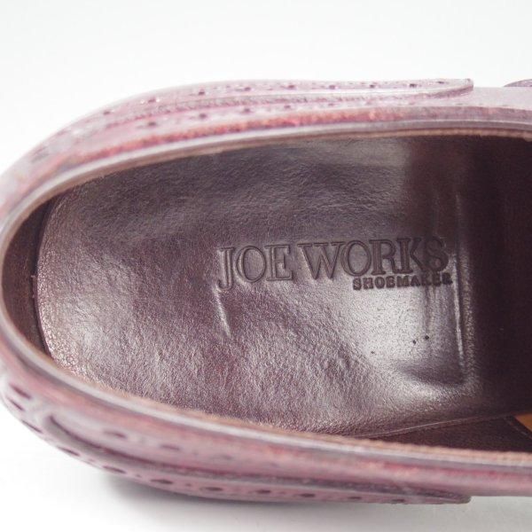美品★(台東区)ジョーワークス SIZE 7.5【注文価格￥114,400〜★(米)ホーウィン社のハッチグレイン/純正ツリー付】赤茶/JOE WORKS★l917