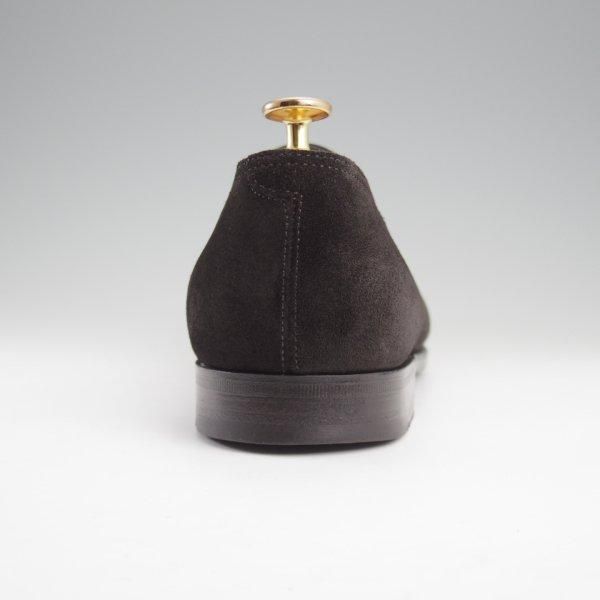 美品★ジョンロブ 9E【現行定価￥254,100-★ロペス/LOPEZ】4395ラスト/コインローファー/スエード/黒/メンズ/JOHN LOBB★l918