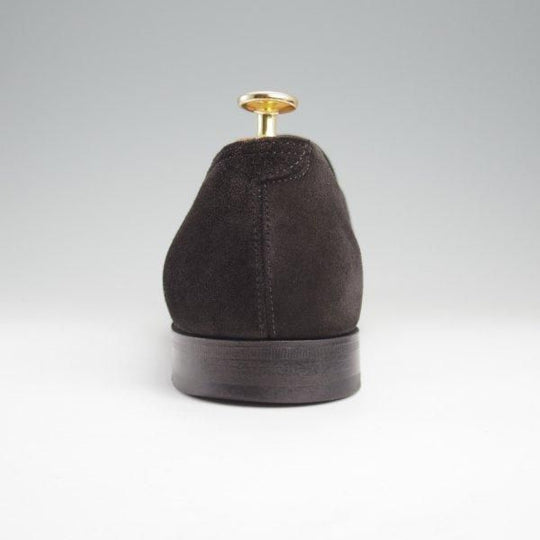 美品★ジョンロブ 9E【現行定価￥254,100-★ロペス/LOPEZ】4395ラスト/コインローファー/スエード/黒/メンズ/JOHN LOBB★l918