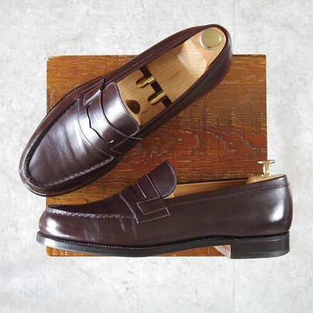 美品★J.M.ウエストン 8E【現行定価￥151,800-★180/コインローファー】41ラスト/ボックスカーフ/濃茶/メンズ/Weston/ウェストン★l920