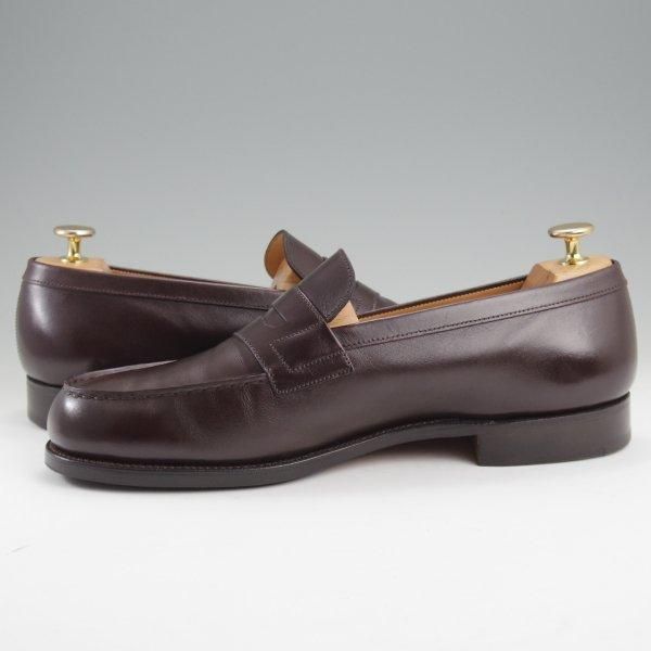 美品★J.M.ウエストン 8E【現行定価￥151,800-★180/コインローファー】41ラスト/ボックスカーフ/濃茶/メンズ/Weston/ウェストン★l920