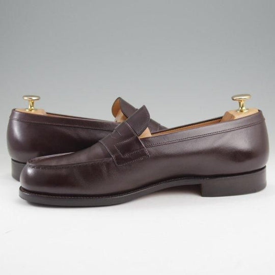 美品★J.M.ウエストン 8E【現行定価￥151,800-★180/コインローファー】41ラスト/ボックスカーフ/濃茶/メンズ/Weston/ウェストン★l920