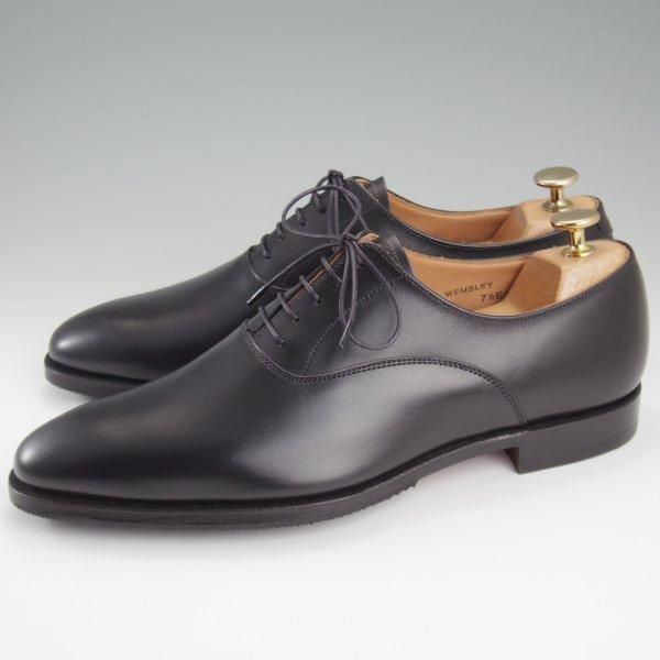 未使用★クロケット&ジョーンズ 7.5E【★WEMBLEY/ウェンブリー/360ラスト】プレーントゥ/カーフ/黒/メンズ/Crockett&Jones★l922