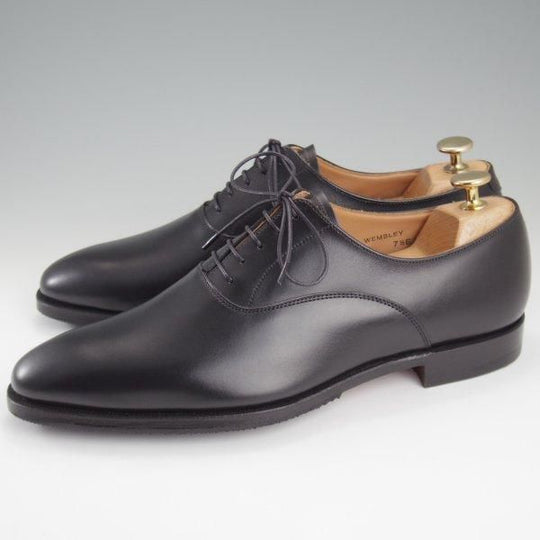 未使用★クロケット&ジョーンズ 7.5E【★WEMBLEY/ウェンブリー/360ラスト】プレーントゥ/カーフ/黒/メンズ/Crockett&Jones★l922