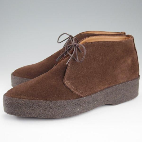 未使用★(英)SANDERS/サンダース SIZE 6.5【定価￥52,800-★チャッカブーツ/マッドガード】6480/スエード/濃茶/メンズ★l923