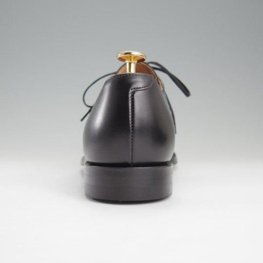 未使用★クロケット&ジョーンズ 7.5E【★CRAWLEY/クローリー/360ラスト】CITYソール/Vフロント/プレーントゥ/黒/Crockett&Jones★l924