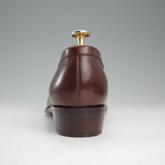 未使用★Perfetto/ペルフェット SIZE 7.5【グッドイヤーウェルテッド製法★ローファー/濃茶】スリッポン/カーフ/メンズ★l925