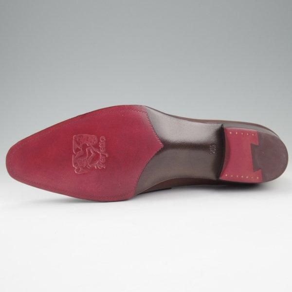 未使用★Perfetto/ペルフェット SIZE 7.5【グッドイヤーウェルテッド製法★ローファー/濃茶】スリッポン/カーフ/メンズ★l925