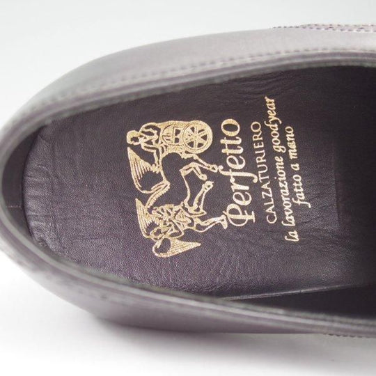 未使用★Perfetto/ペルフェット SIZE 7.5【グッドイヤーウェルテッド製法★モンクストラップ/黒】カーフ/メンズ★l927